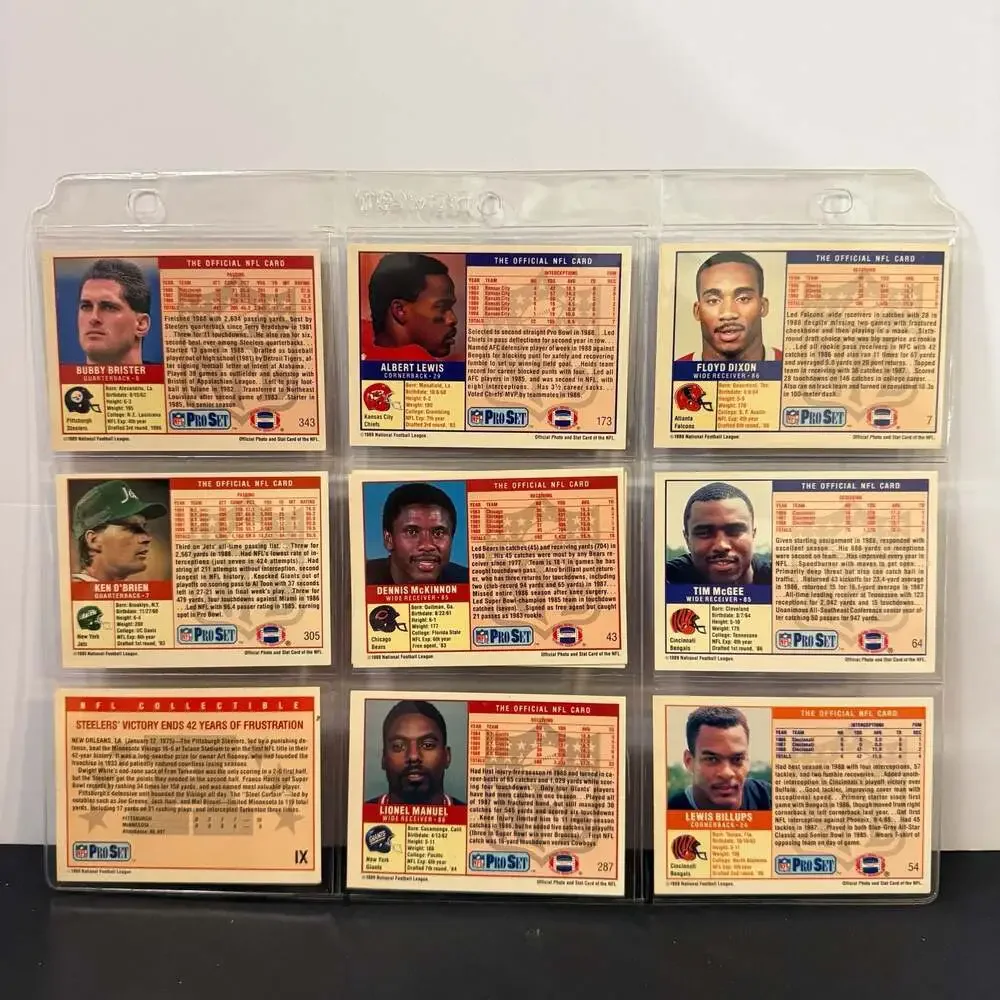 Lot of 60 1989 Pro‎ Set NFL Football Cards Including Marcus Allen and Stars